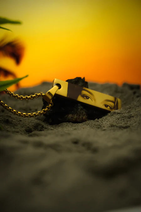 Personalized Photo Engraved Necklace (Eye/Half Face)